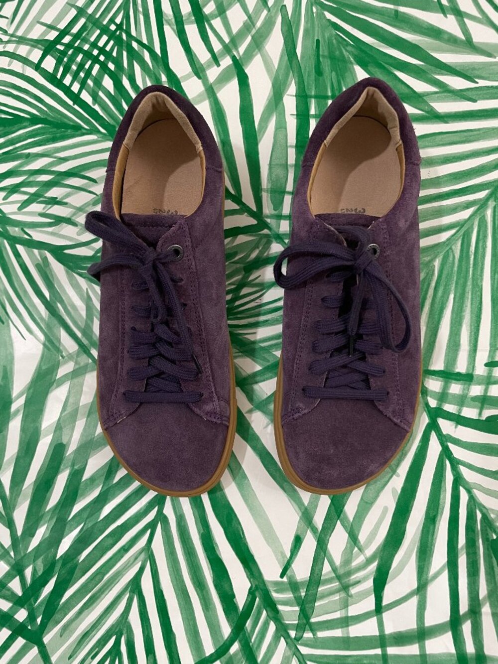 Birkenstock Bend Low Suede Sneakers in Purple Women's Size 38 (US 7)